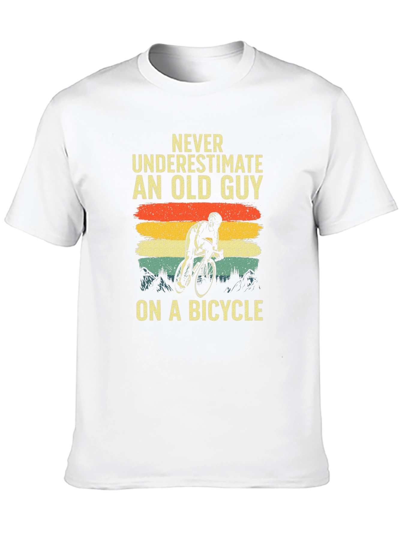 Old Guy on a Bicycle T-Shirt - Cycling Humor Tee