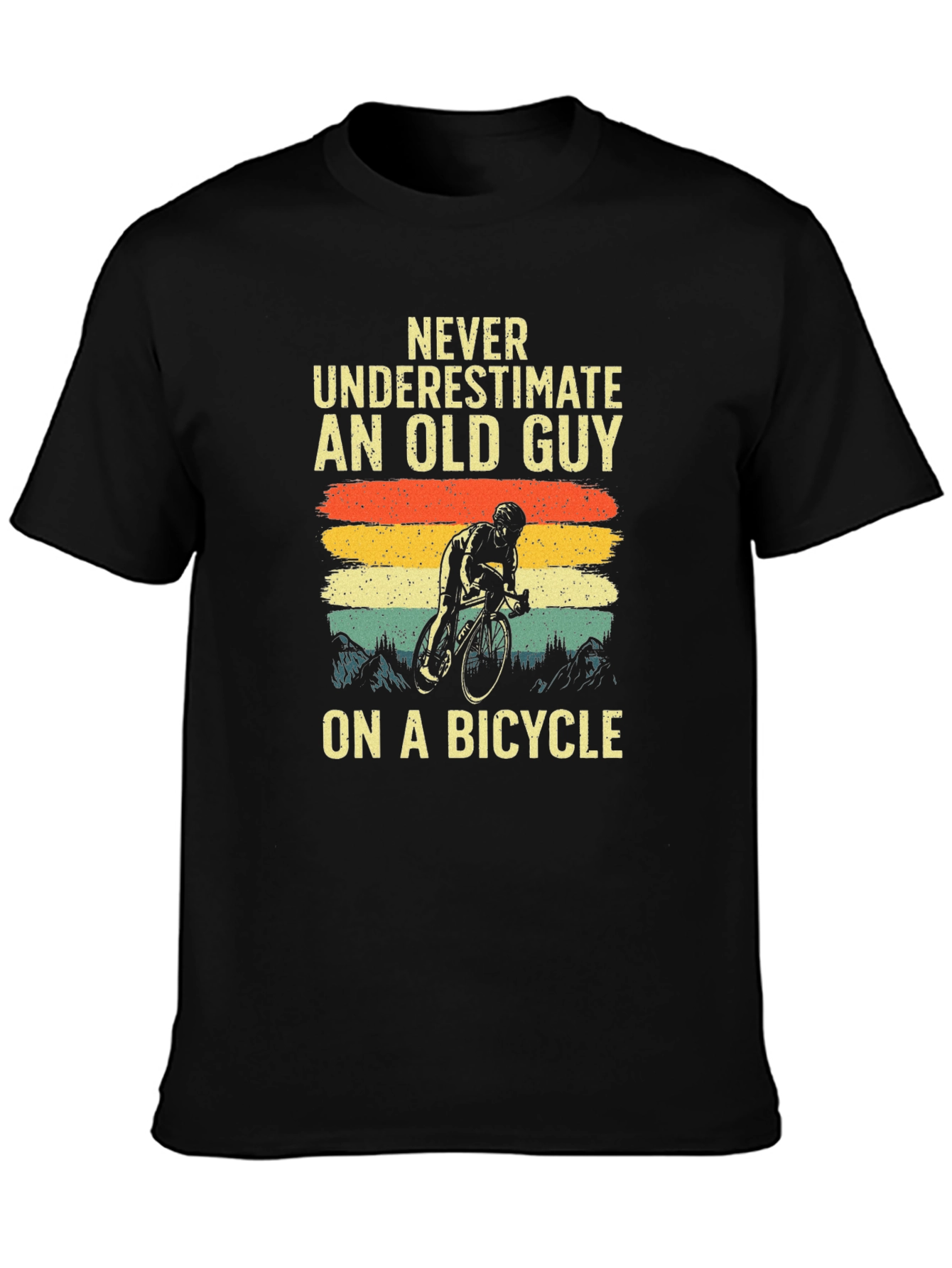 Old Guy on a Bicycle T-Shirt - Cycling Humor Tee