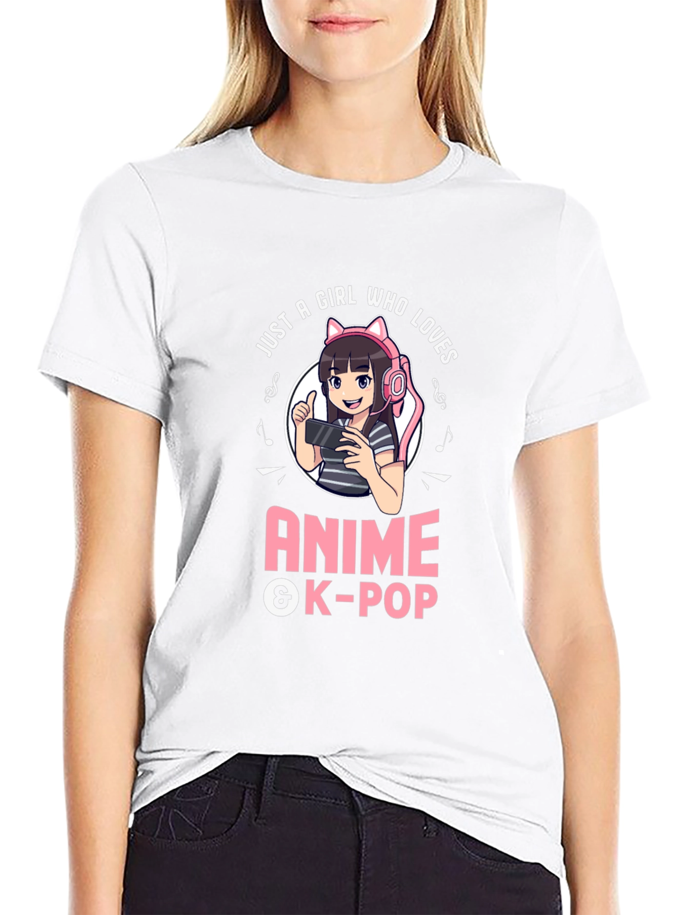 Anime & K-Pop Girl T-Shirt - Gamer Style
