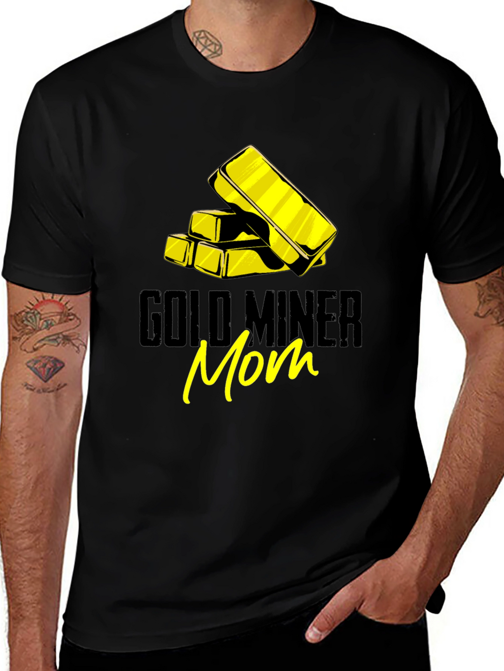Gold Miner Mom Graphic T-Shirt