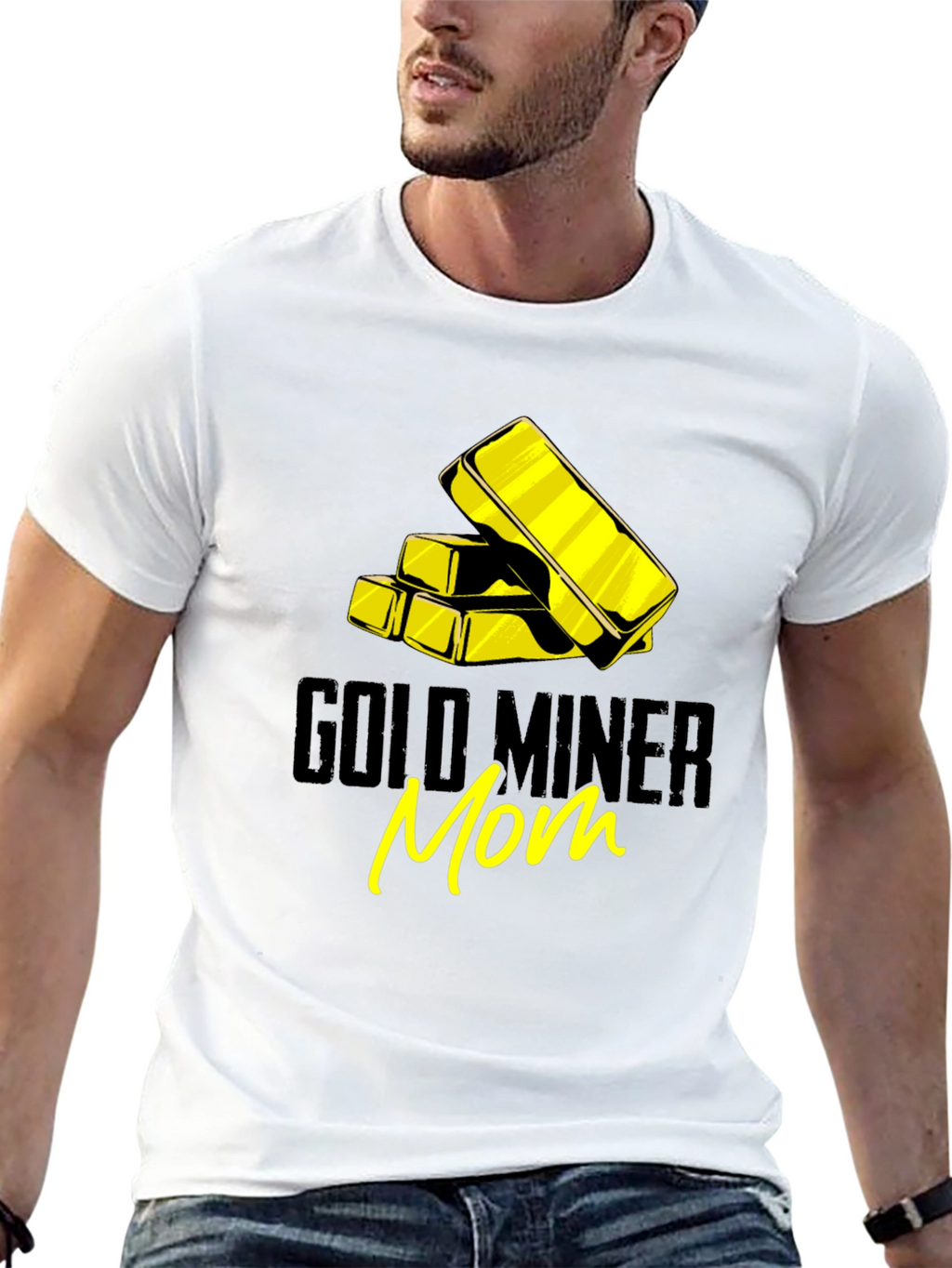 Gold Miner Mom Graphic T-Shirt