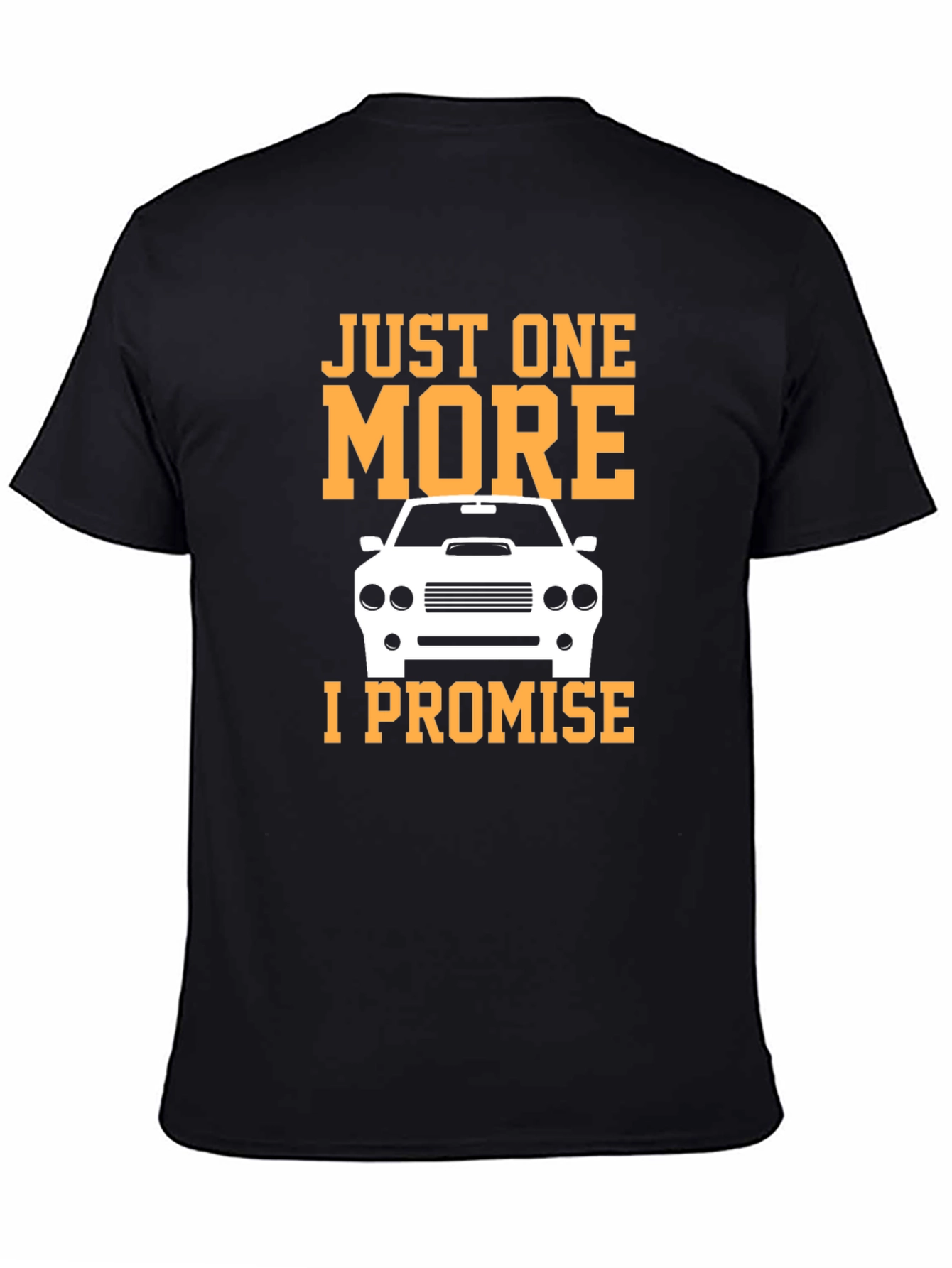 Just One More Car T-Shirt - Black Cotton Tee