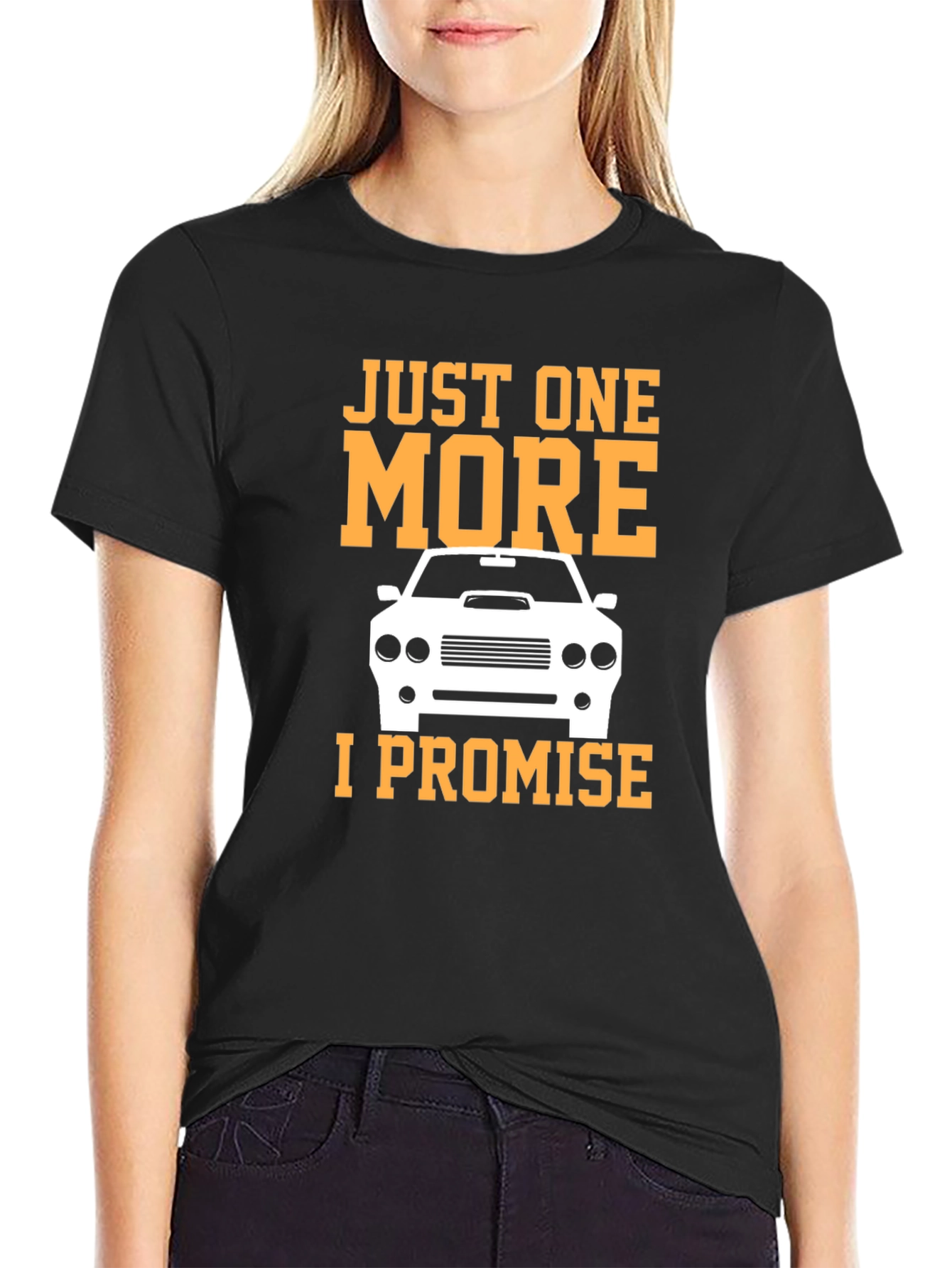Just One More Car T-Shirt - Black Cotton Tee