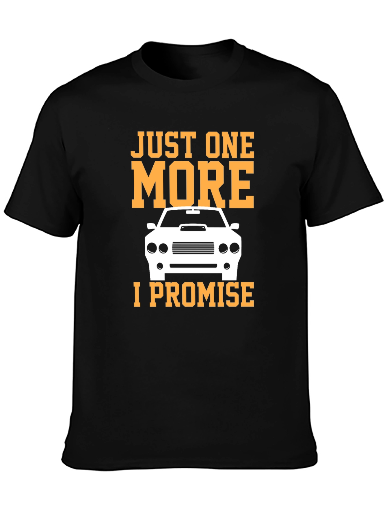 Just One More Car T-Shirt - Black Cotton Tee