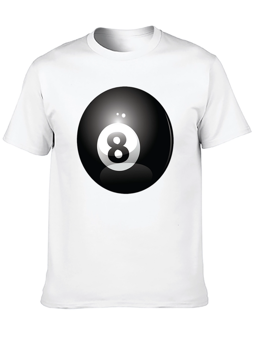 8 Ball Graphic Tee - Classic Cool Black T-Shirt