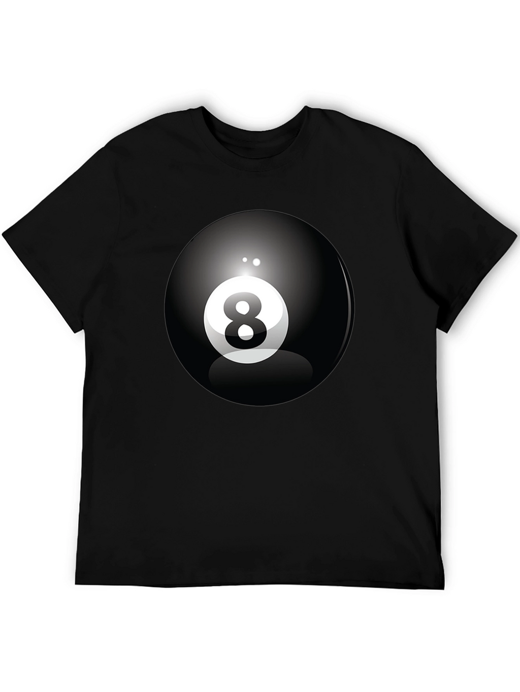 8 Ball Graphic Tee - Classic Cool Black T-Shirt
