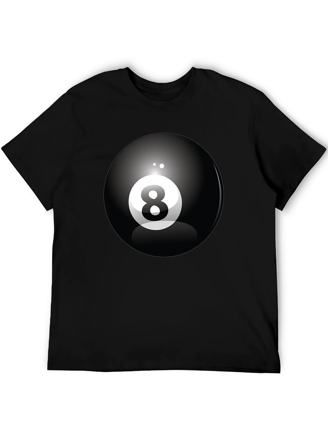 8 Ball Graphic Tee - Classic Cool Black T-Shirt