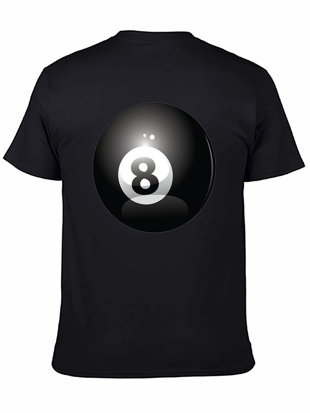 8 Ball Graphic Tee - Classic Cool Black T-Shirt