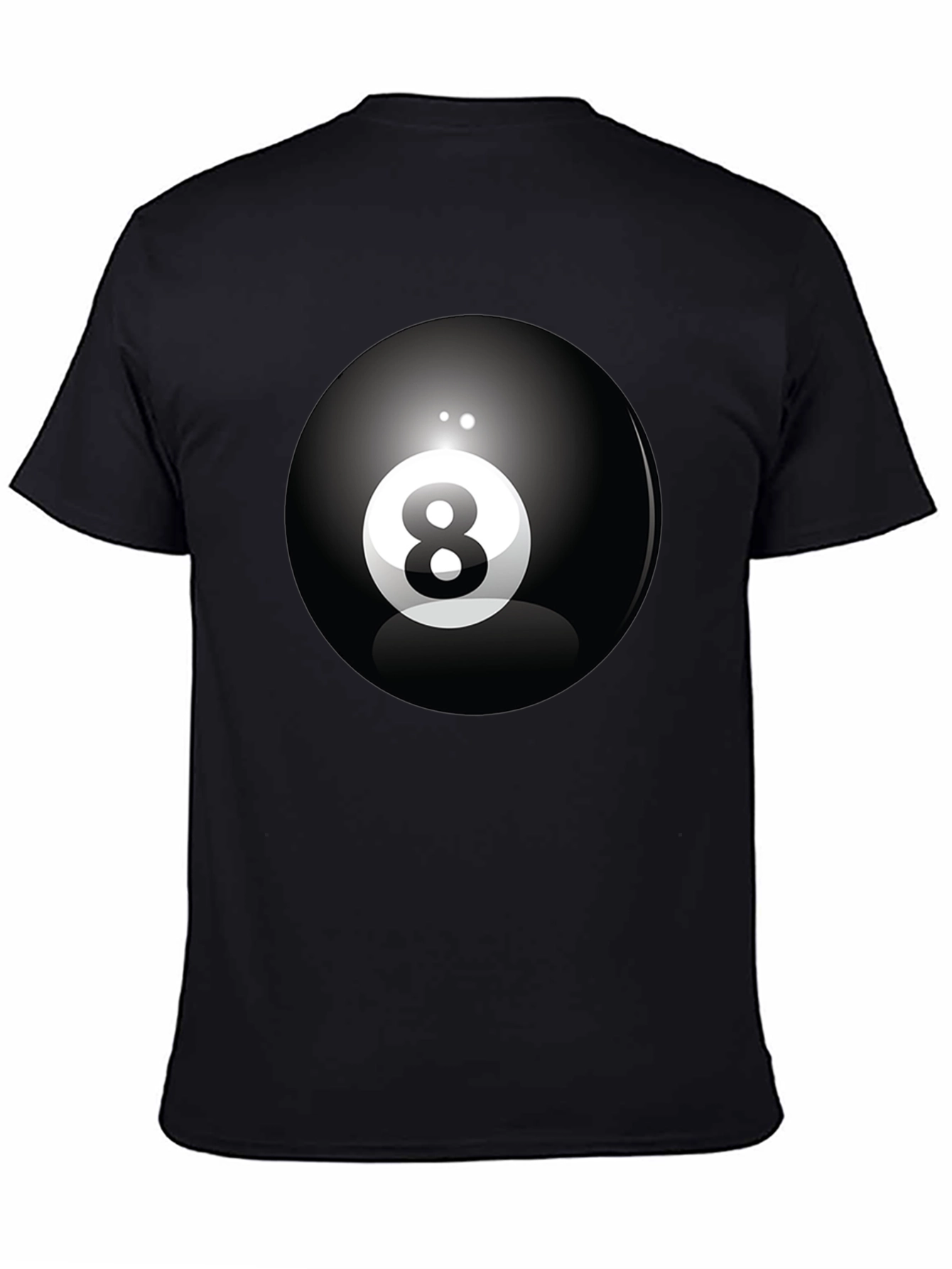8 Ball Graphic Tee - Classic Cool Black T-Shirt