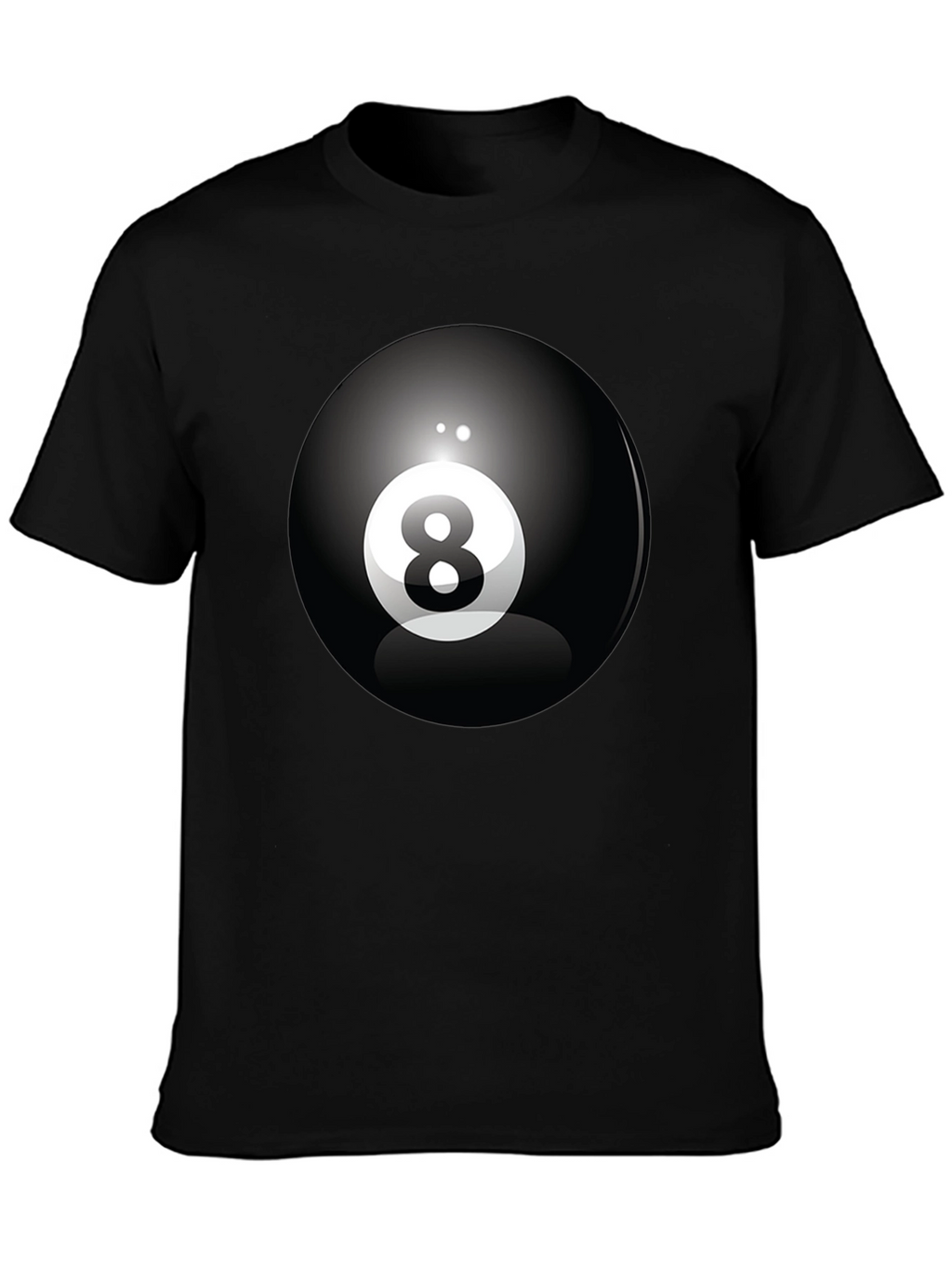 8 Ball Graphic Tee - Classic Cool Black T-Shirt