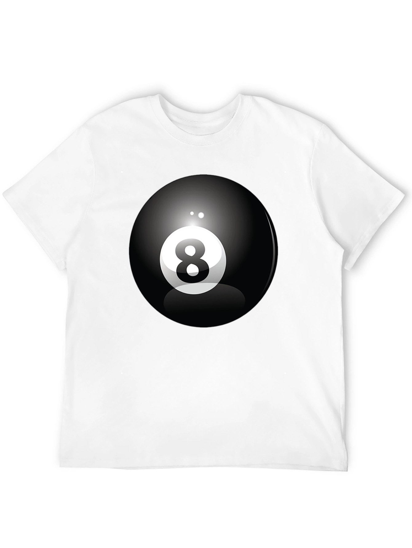 8 Ball Graphic Tee - Classic Cool Black T-Shirt