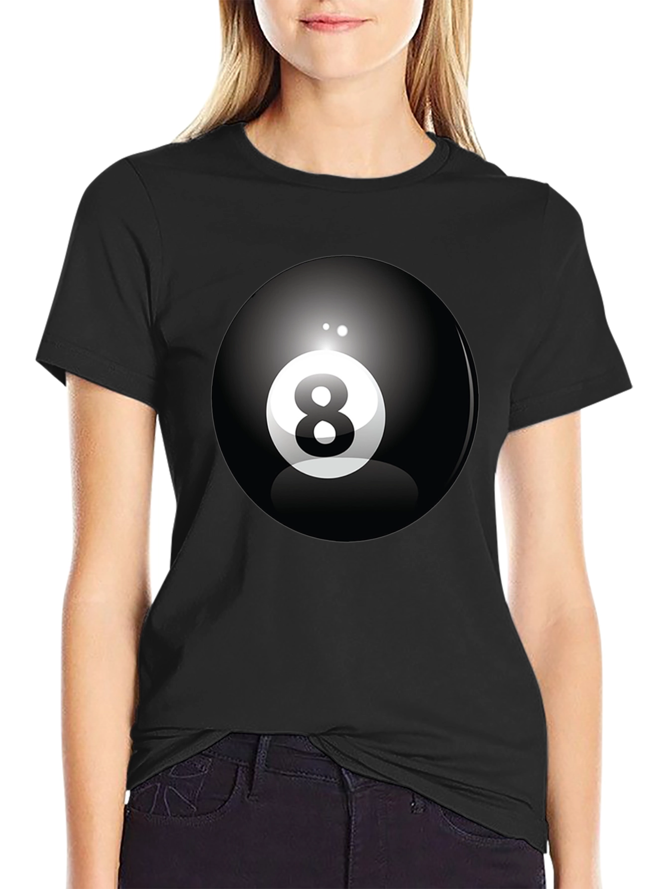 8 Ball Graphic Tee - Classic Cool Black T-Shirt