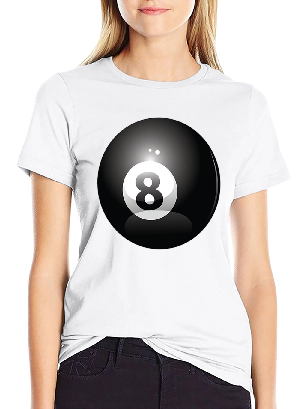 8 Ball Graphic Tee - Classic Cool Black T-Shirt