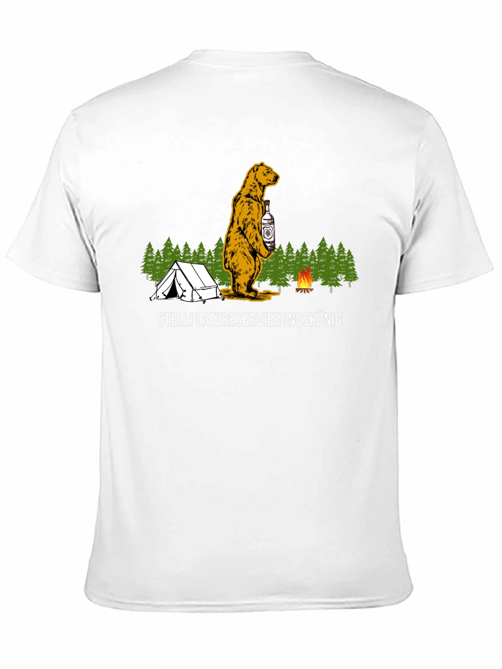 Camping Bear T-Shirt - Stellplatzreservierungskönig