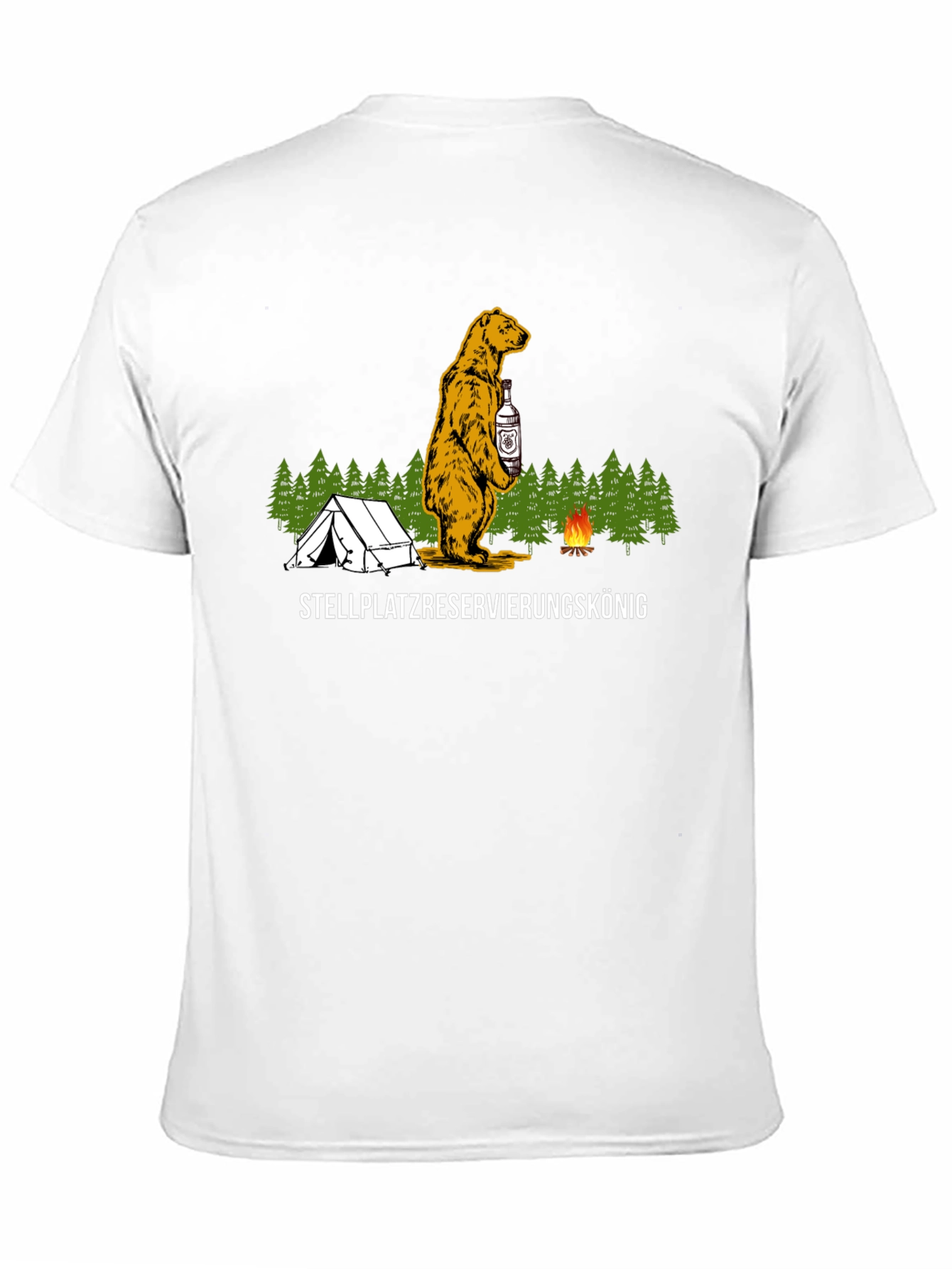 Camping Bear T-Shirt - Stellplatzreservierungskönig
