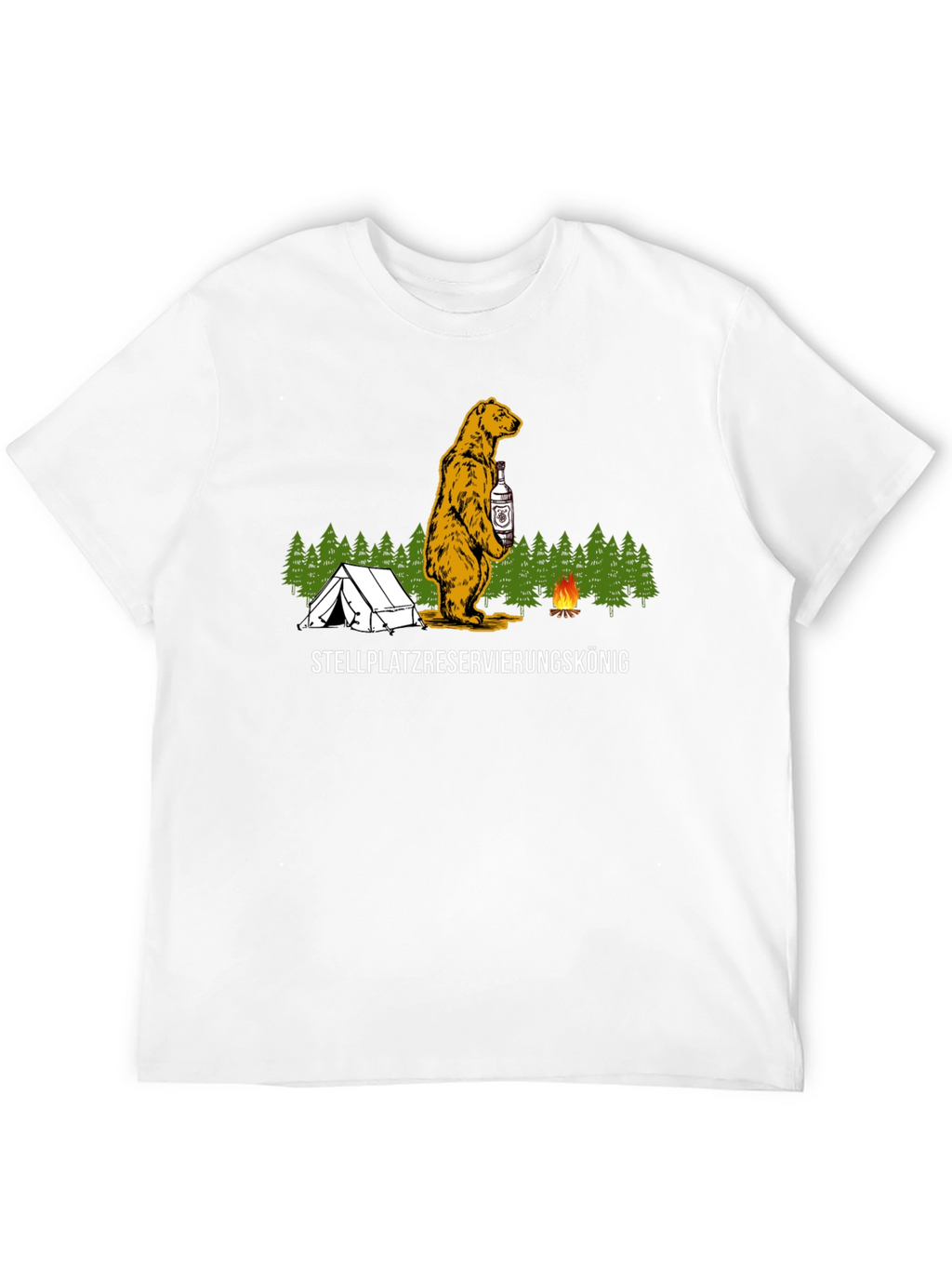 Camping Bear T-Shirt - Stellplatzreservierungskönig