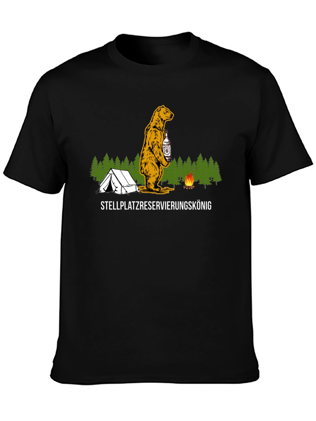 Camping Bear T-Shirt - Stellplatzreservierungskönig