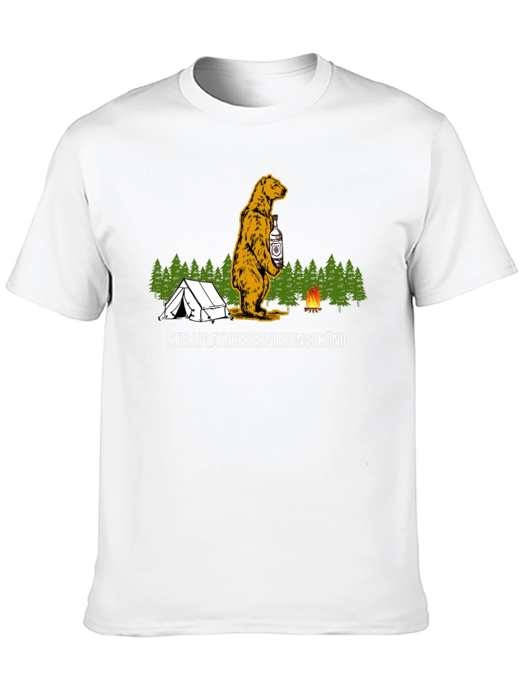 Camping Bear T-Shirt - Stellplatzreservierungskönig