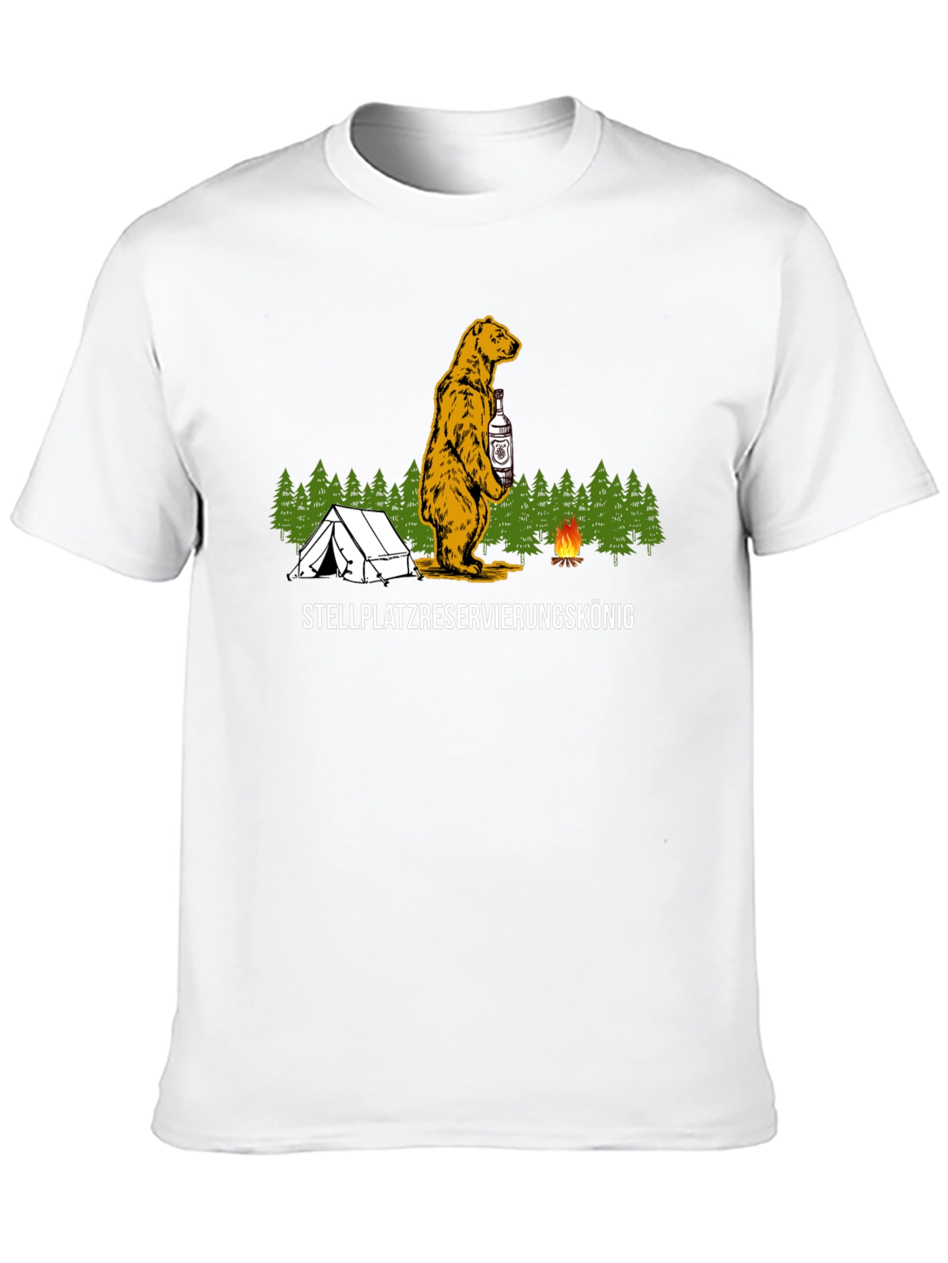 Camping Bear T-Shirt - Stellplatzreservierungskönig