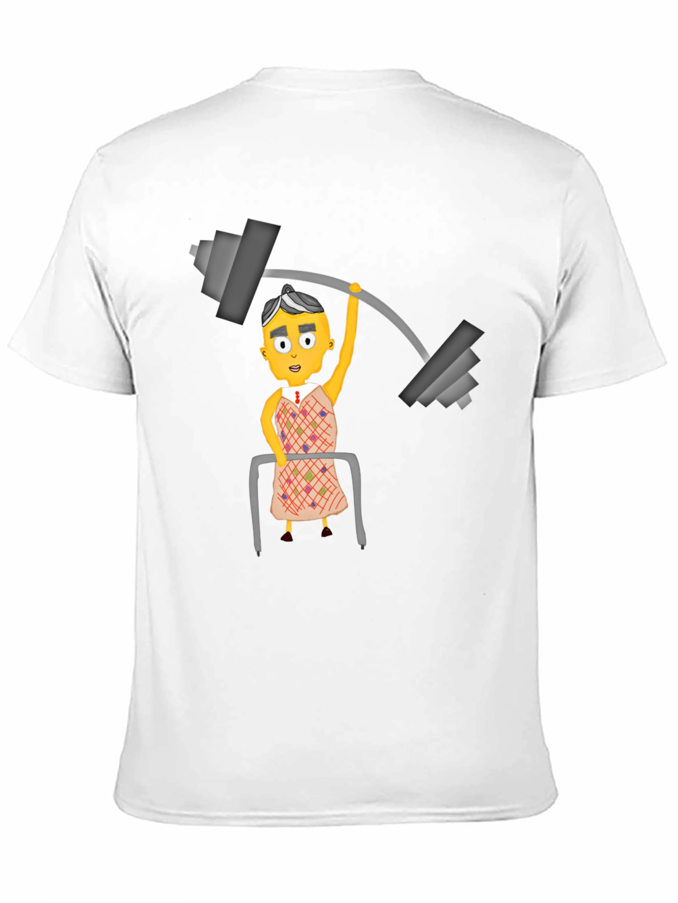 Funny Lifting Grandma Black T-Shirt