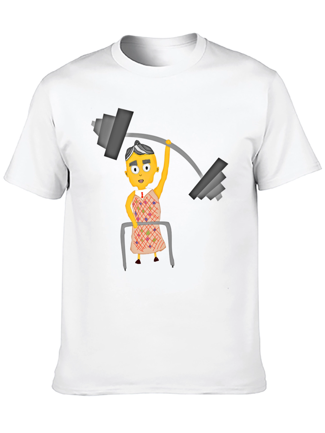 Funny Lifting Grandma Black T-Shirt