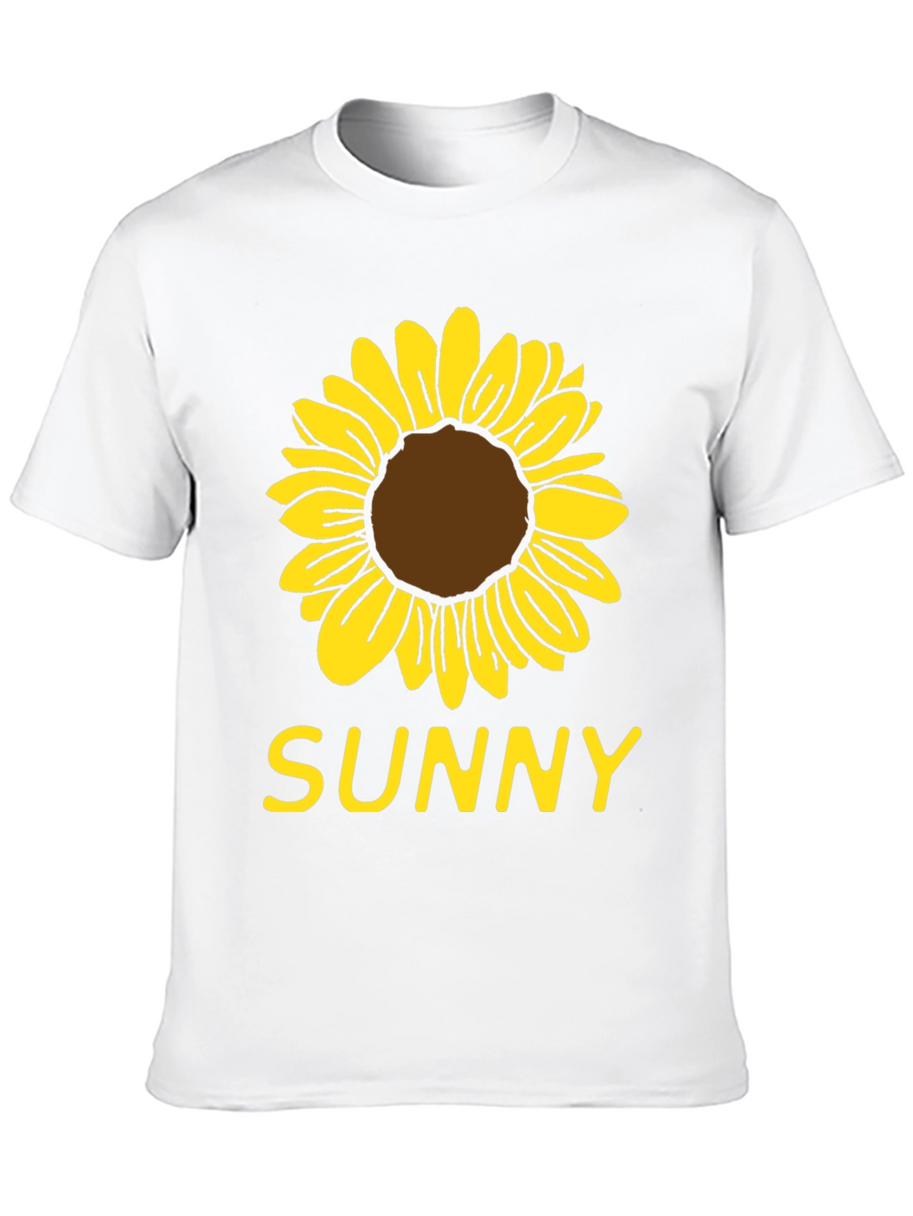 Sunny Sunflower Graphic T-Shirt - Black Cotton Tee