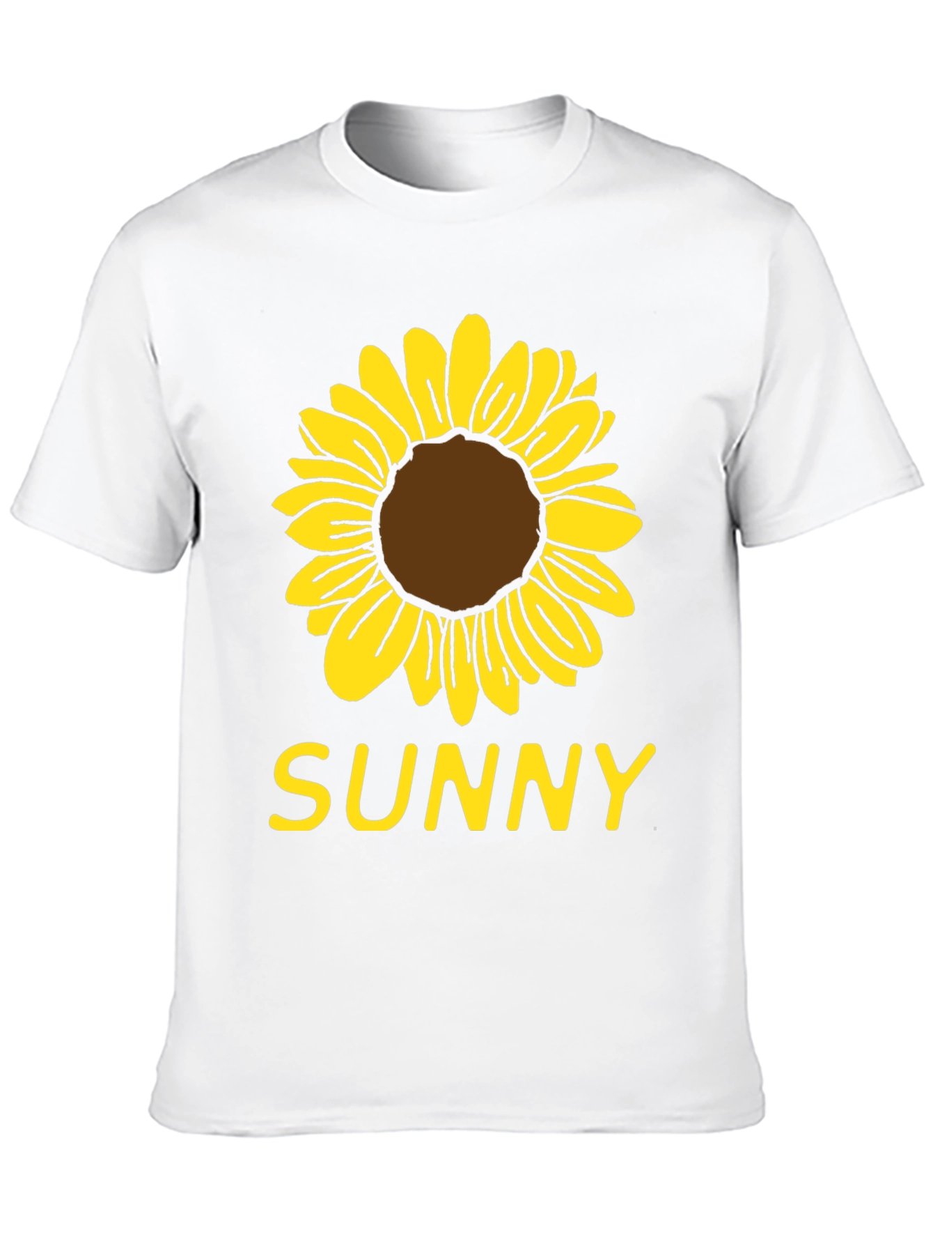 Sunny Sunflower Graphic T-Shirt - Black Cotton Tee