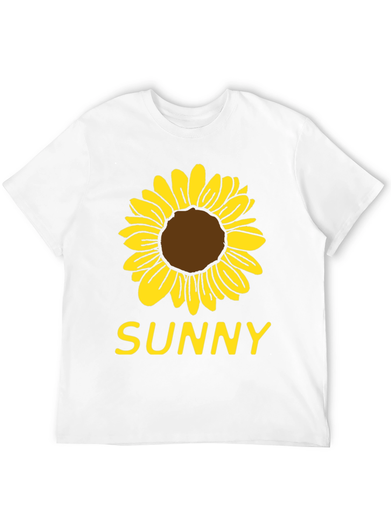 Sunny Sunflower Graphic T-Shirt - Black Cotton Tee