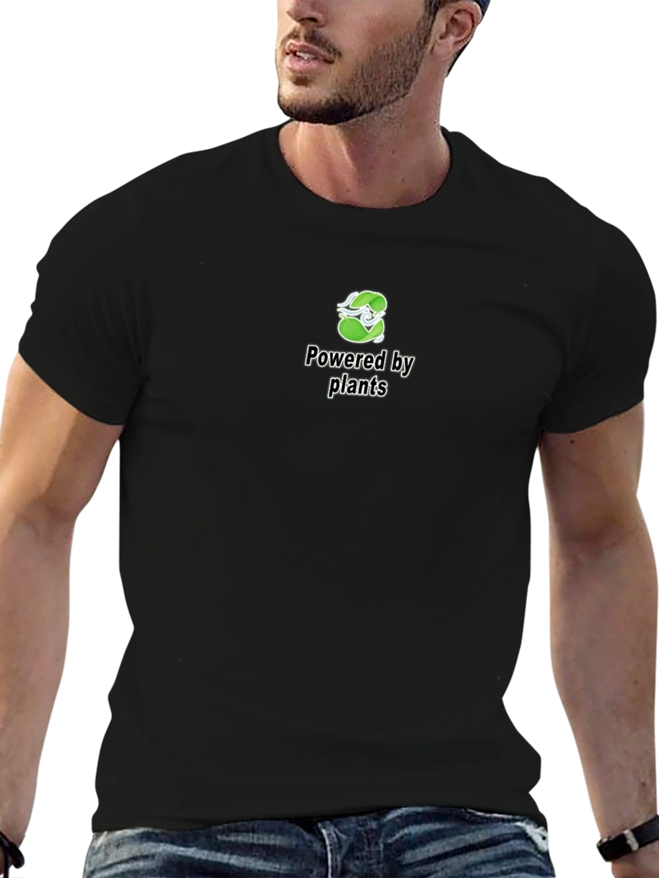 Powered by Plants Tee - Eco-Friendly Vegan Shirt