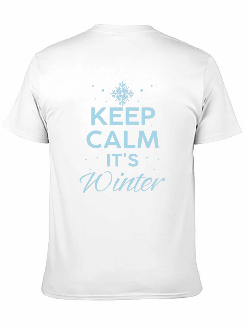 Keep Calm Its Winter Black T-Shirt
