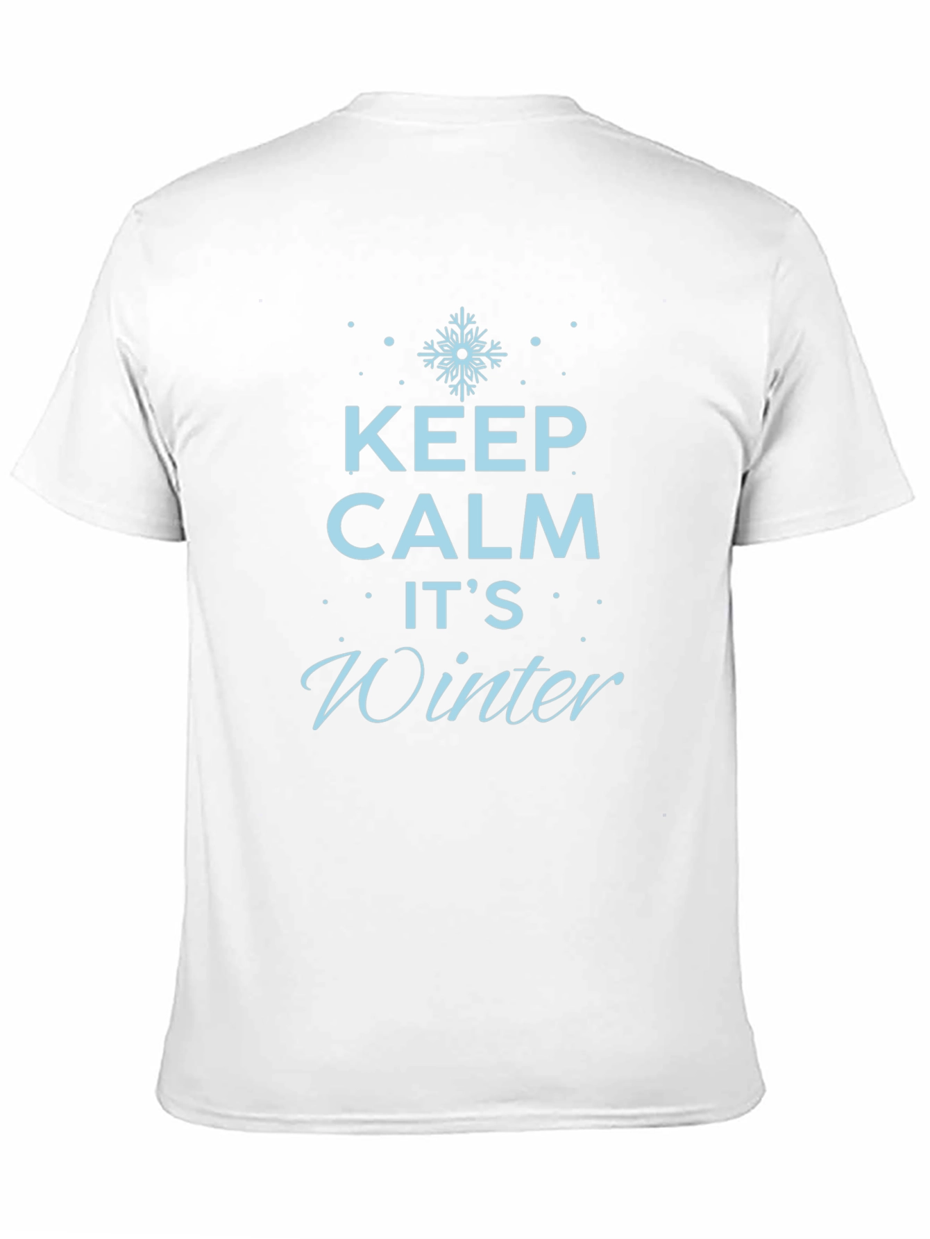 Keep Calm Its Winter Black T-Shirt