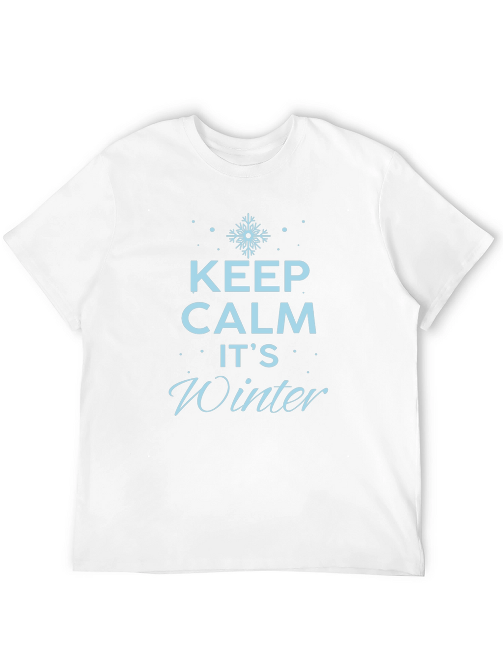 Keep Calm Its Winter Black T-Shirt