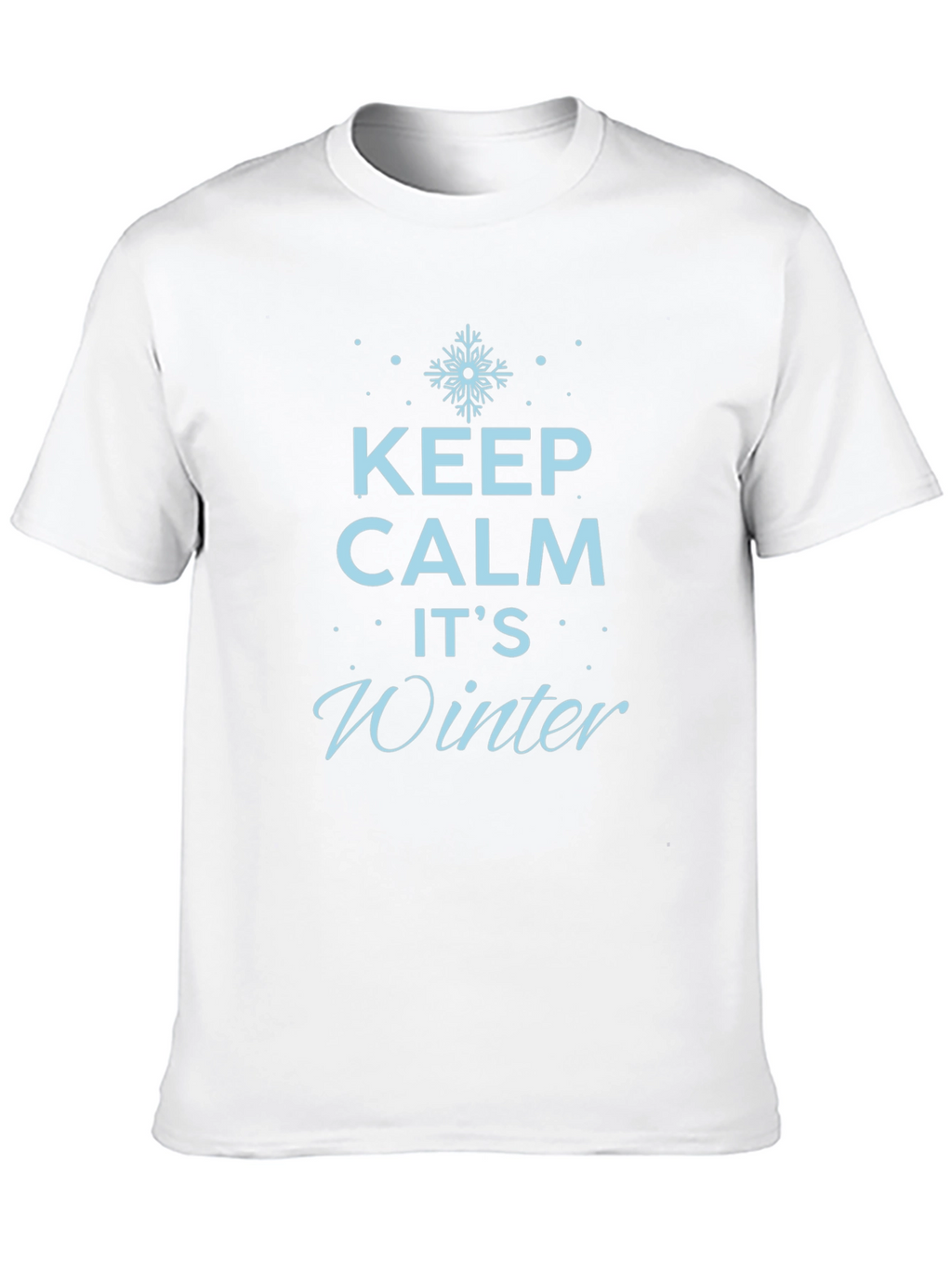 Keep Calm Its Winter Black T-Shirt