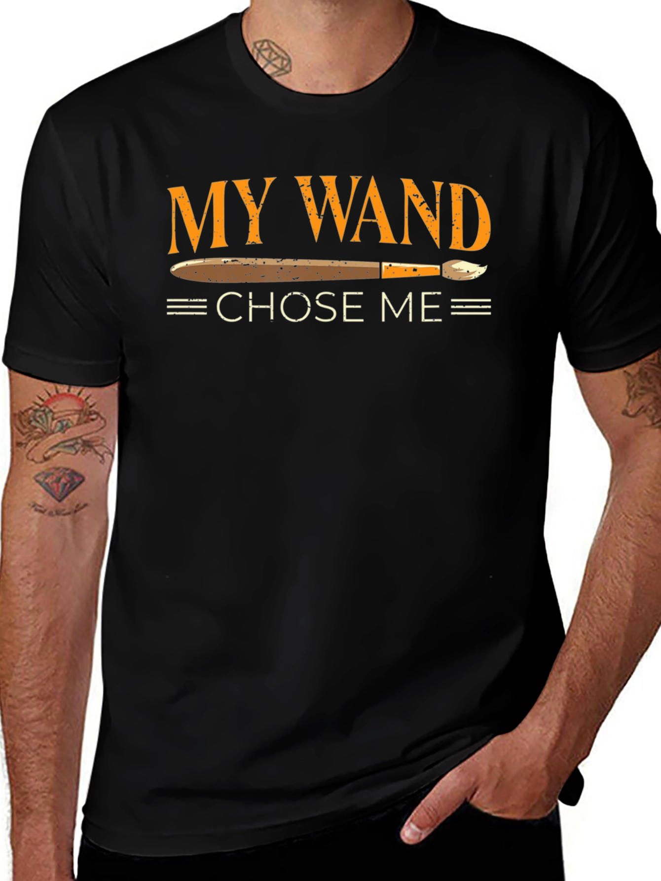 Artists Wand T-Shirt - Brush Chosen Me