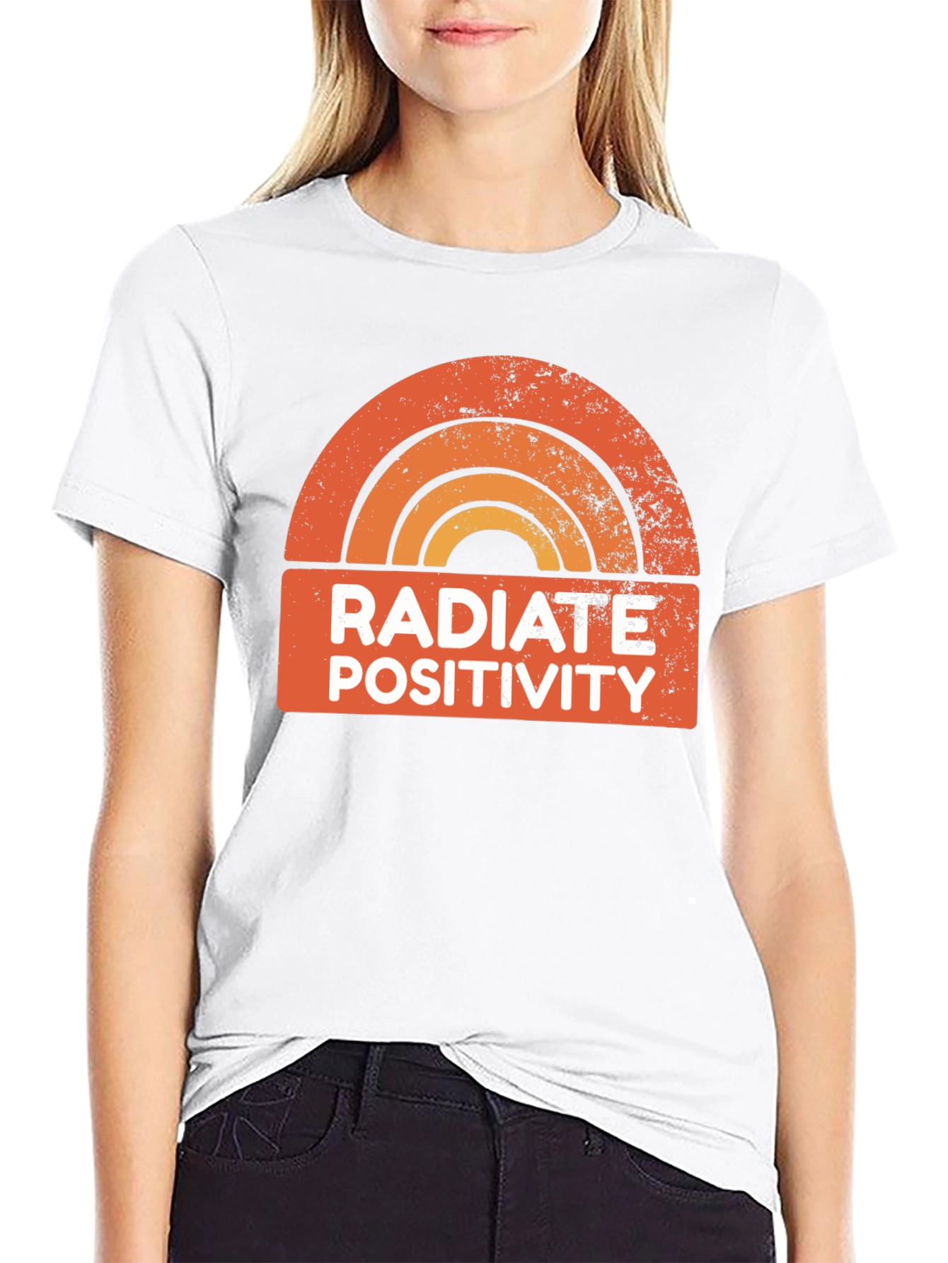 Radiate Positivity Retro Graphic T-Shirt