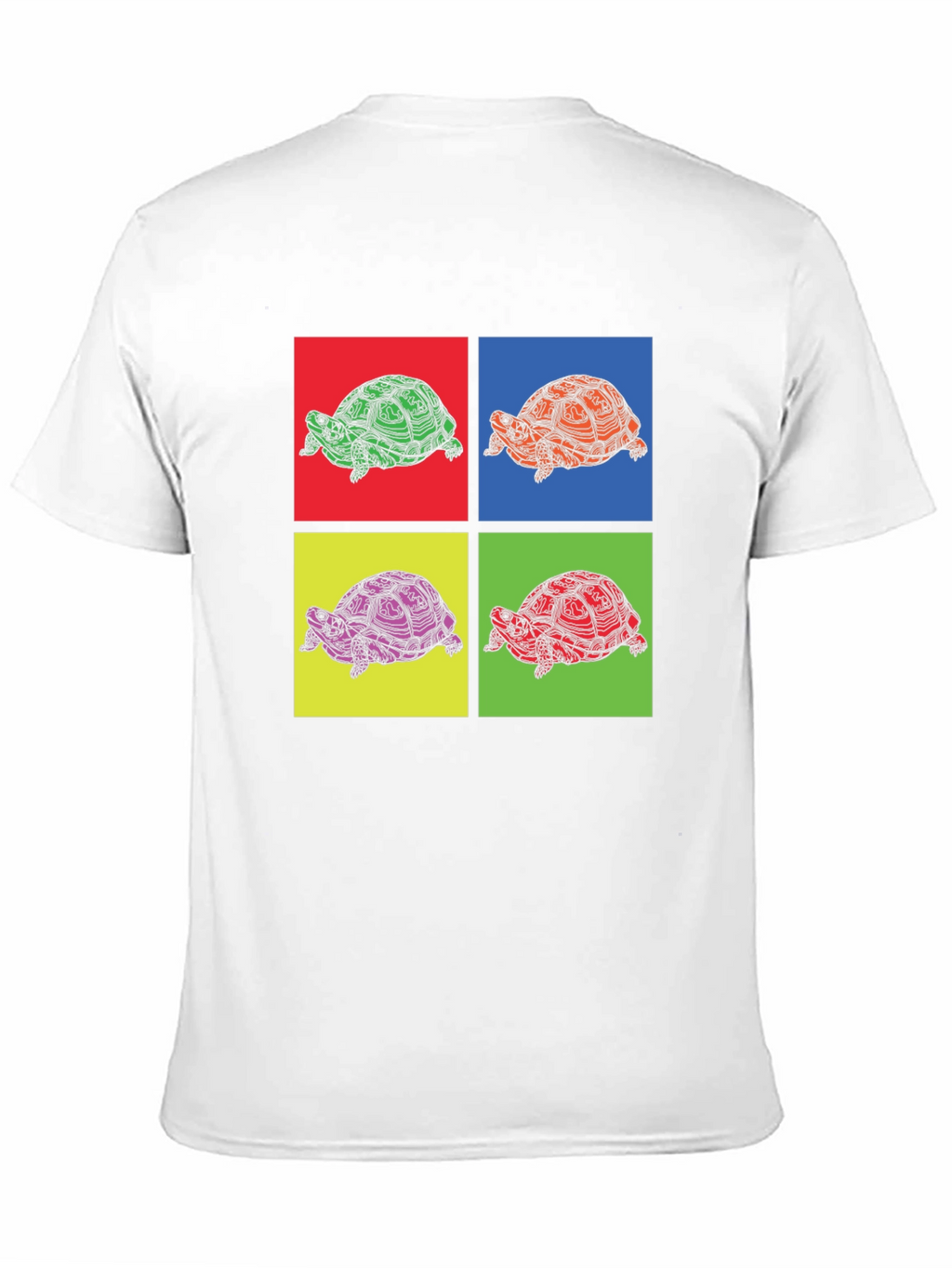 Turtle Pop Art Graphic Tee - Unique Animal Print
