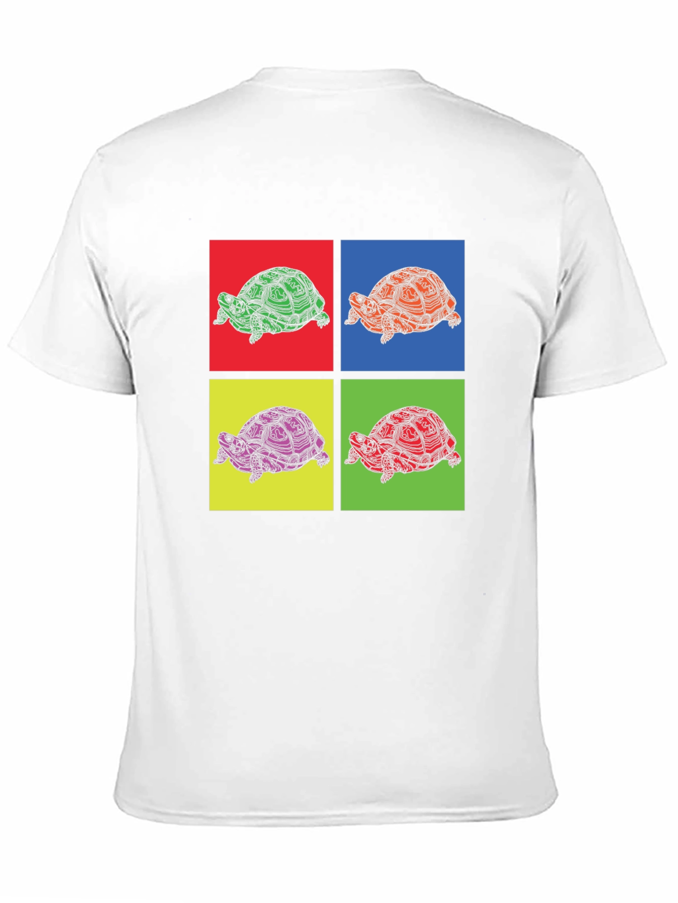 Turtle Pop Art Graphic Tee - Unique Animal Print