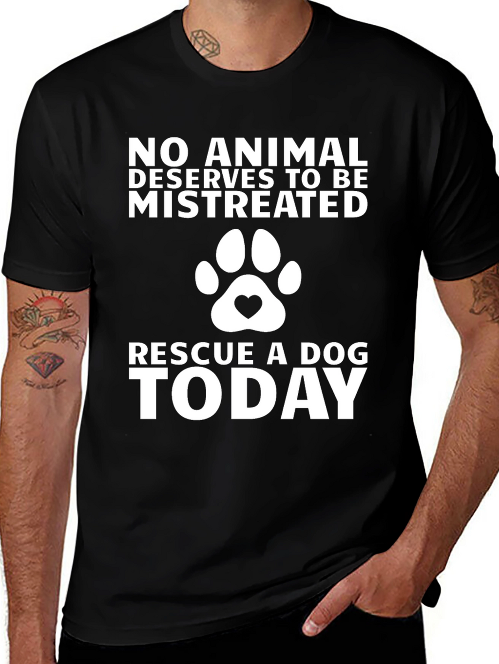 Rescue A Dog Today Graphic Tee