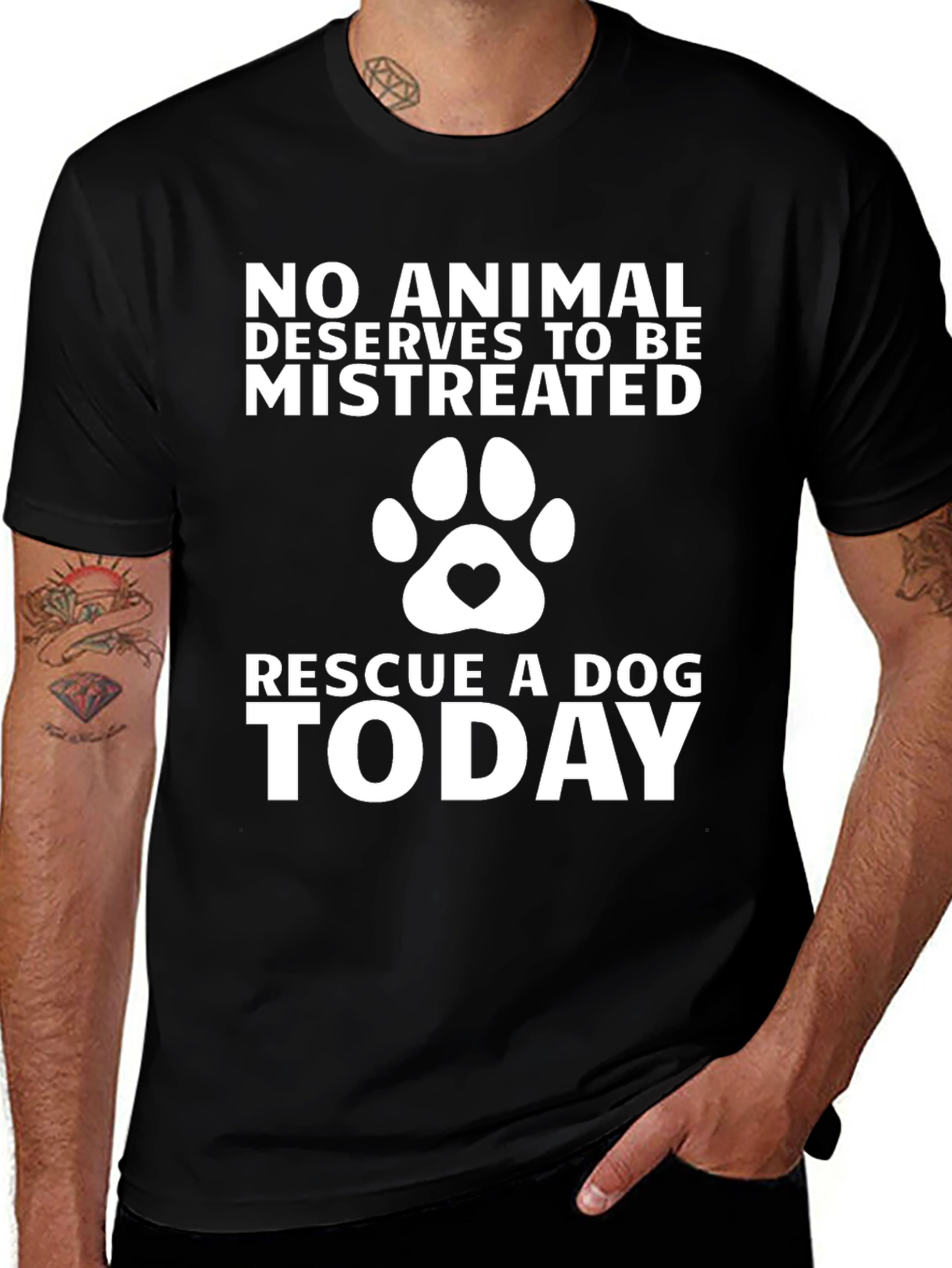Rescue A Dog Today Graphic Tee