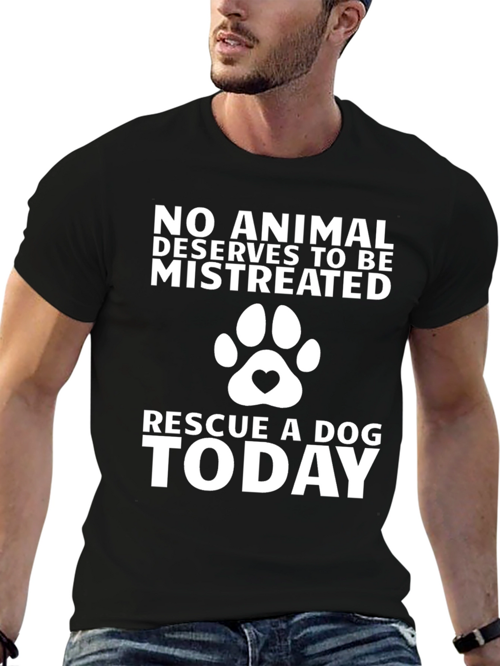 Rescue A Dog Today Graphic Tee