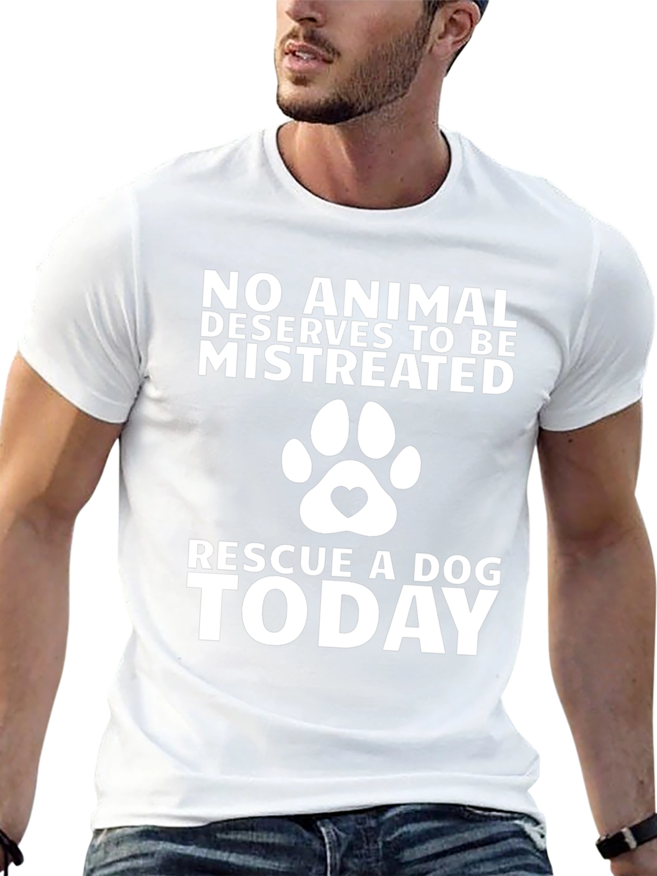 Rescue A Dog Today Graphic Tee