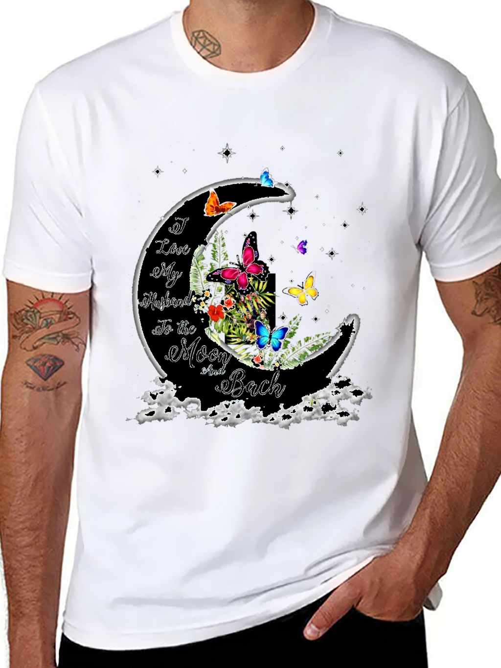 Husband Love Moon T-Shirt