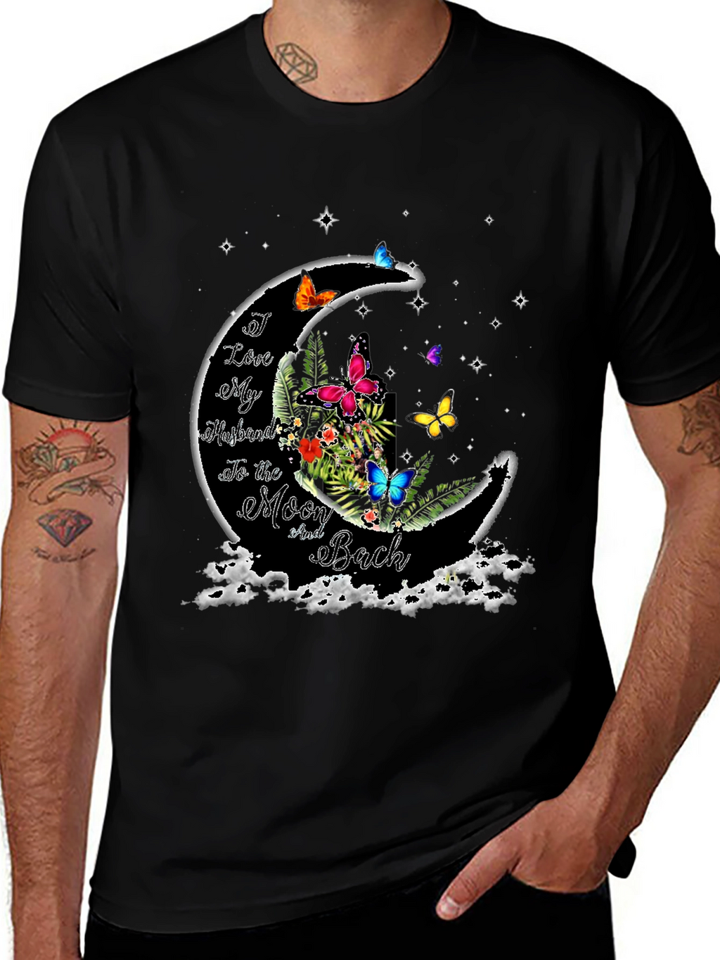 Husband Love Moon T-Shirt