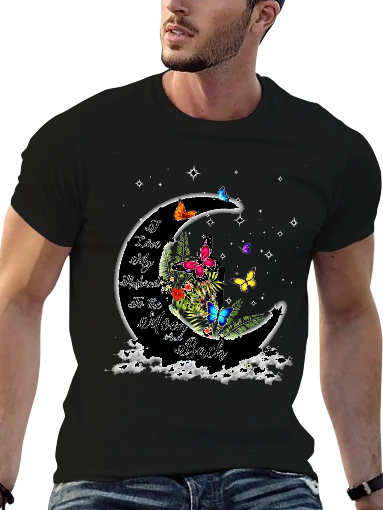 Husband Love Moon T-Shirt