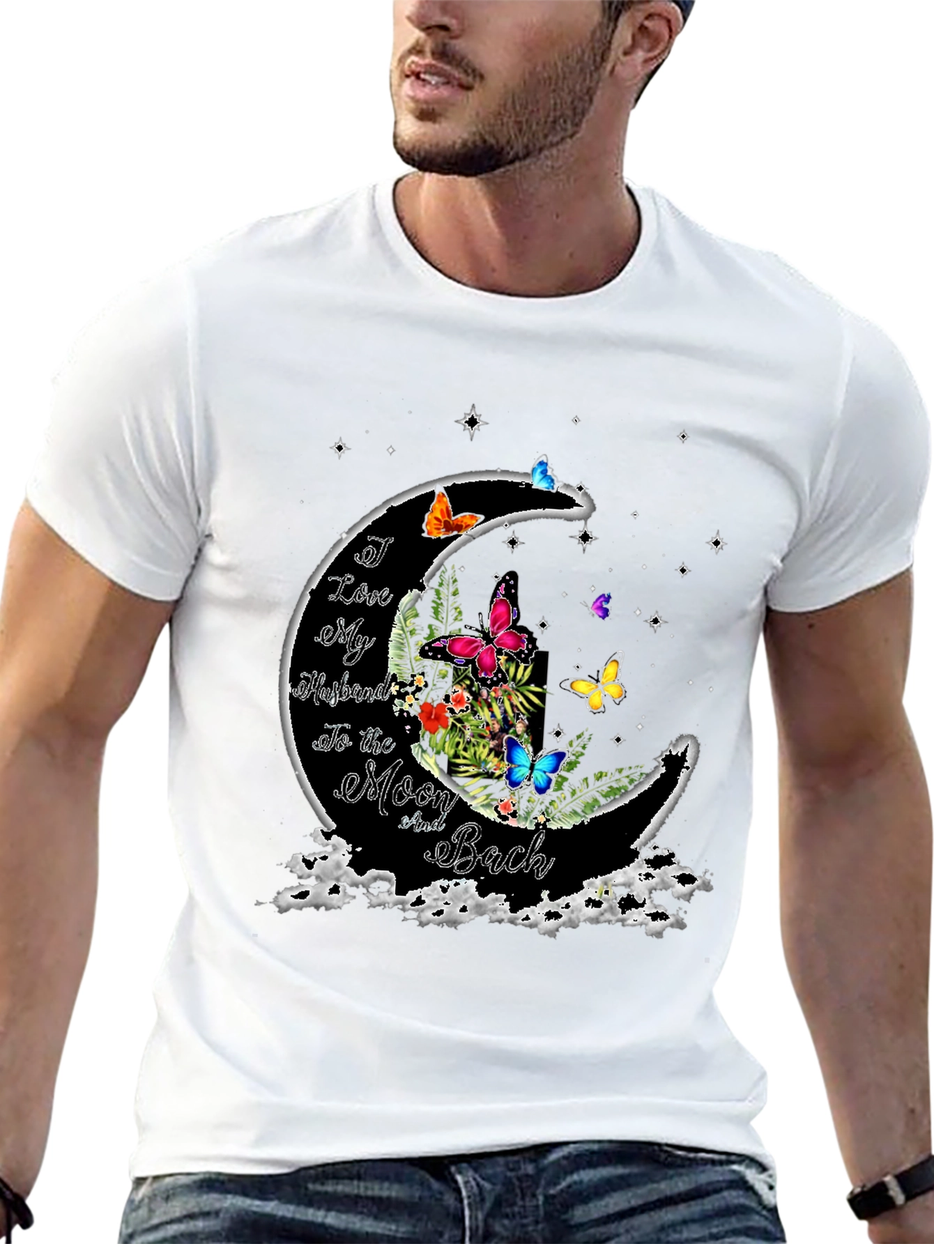 Husband Love Moon T-Shirt