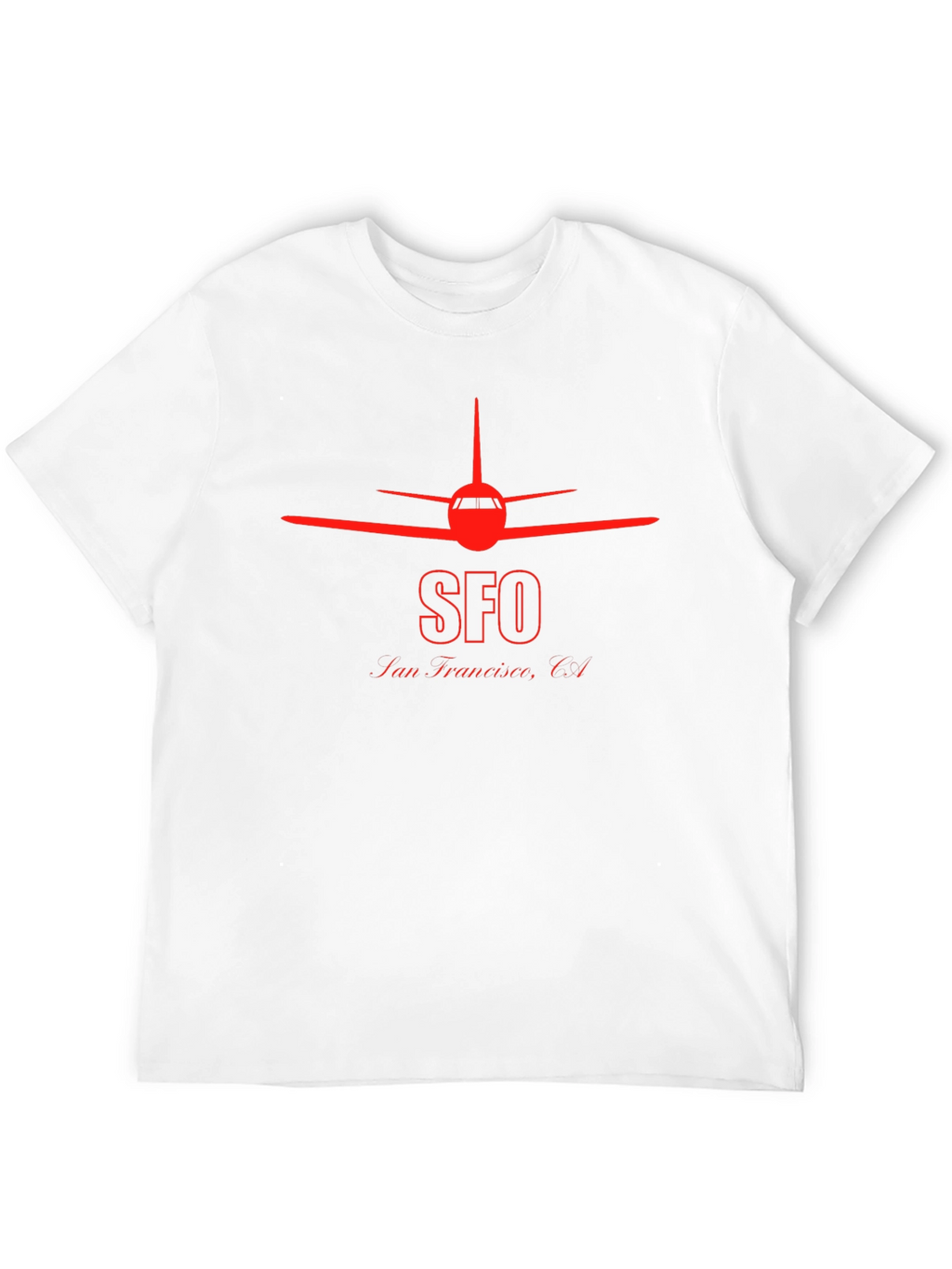 SFO San Francisco Airplane T-Shirt - Black