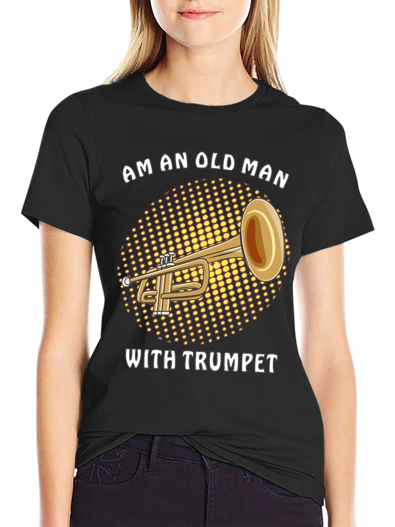 Funny Trumpet Player Old Man T-Shirt