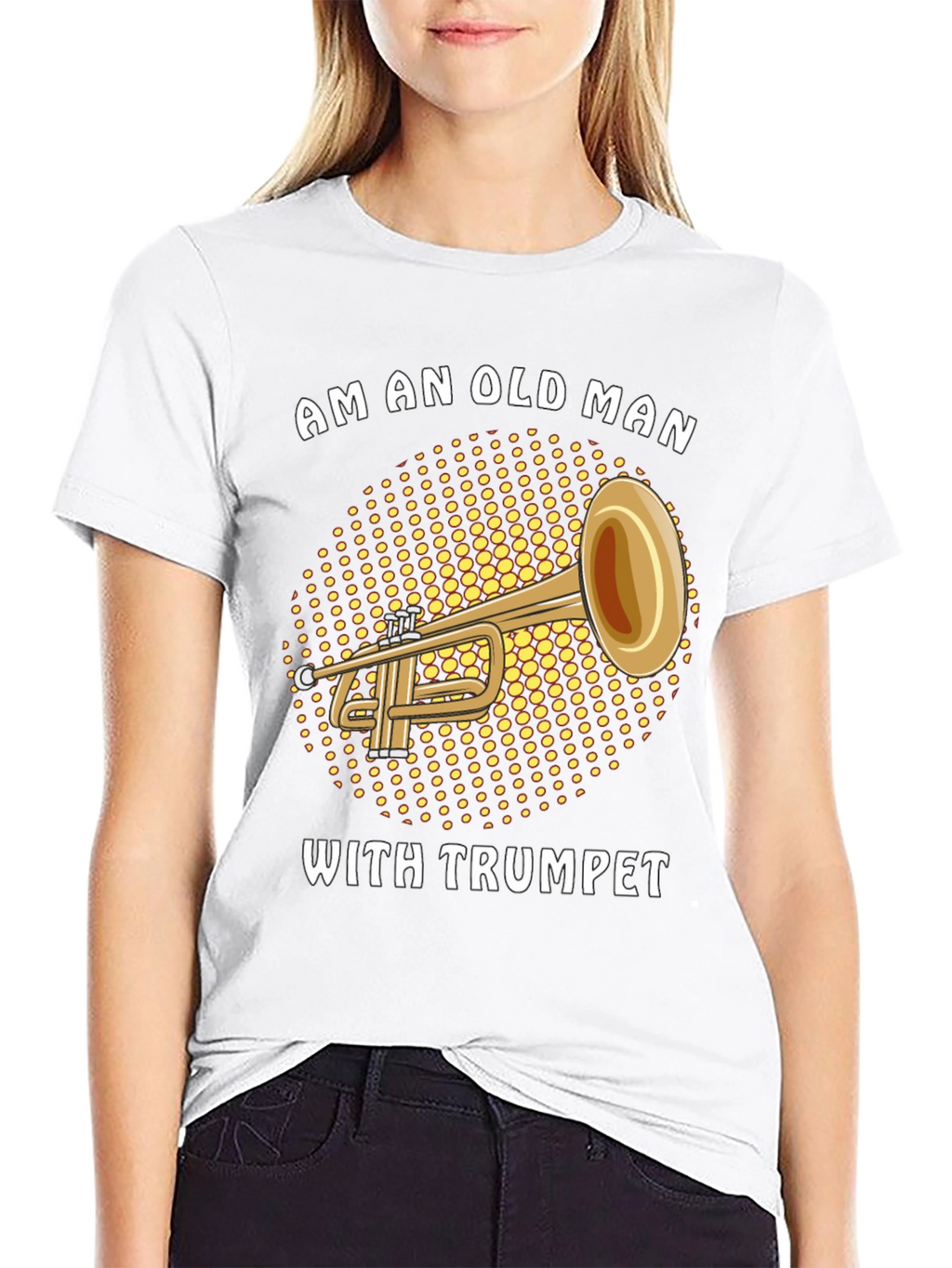 Funny Trumpet Player Old Man T-Shirt