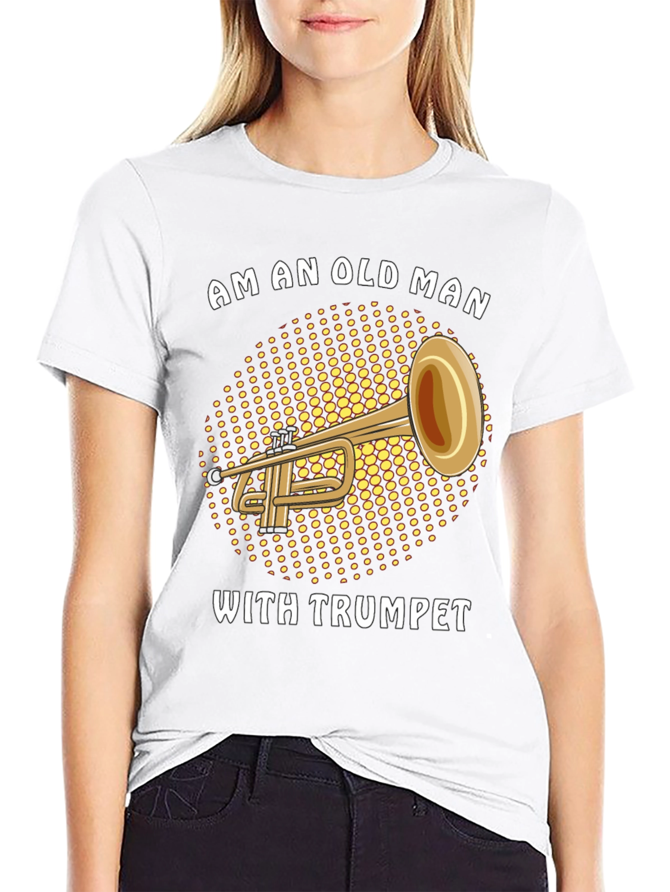 Funny Trumpet Player Old Man T-Shirt