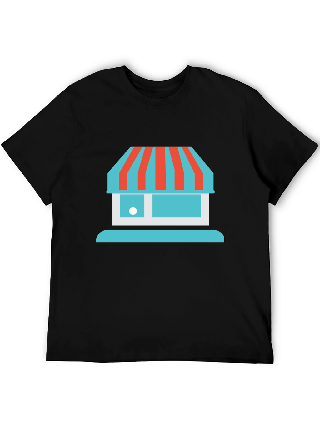 Storefront Graphic Tee - Casual Black T-Shirt